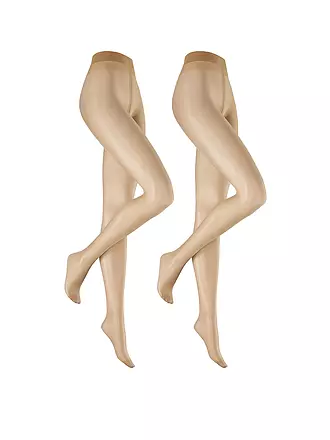 HUDSON | Strumpfhose 2-er Pkg. "Simply20" (Teint) | beige